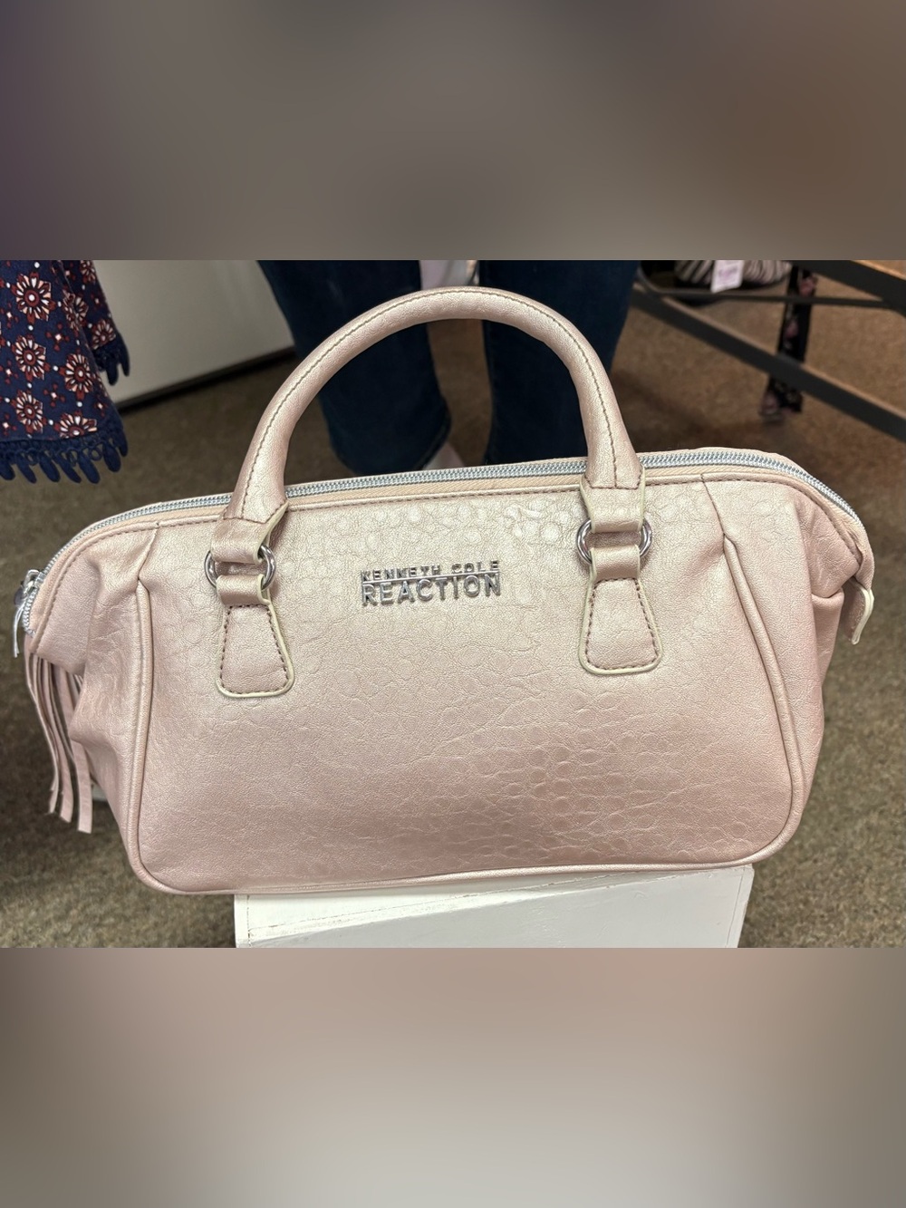 Kenneth Cole Reaction Metallic Blush Satchel
